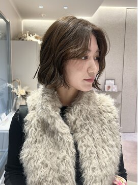 マイル 渋谷(mile) 【SATSUKI】コンパクトボブ / ブリーチなしオリーブベージュ