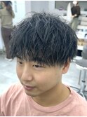 縦落ちツイストスパイラル/シャドウパーマ/2wayマッシュショート