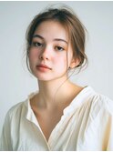 ヘアアレンジパーティー結婚式二次会編み込みポニーテール/立川