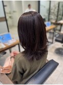 リタッチ白髪染め×レイヤー×ブラウンカラー【南林間】