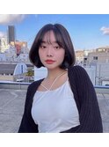 前髪はサイドにためる大人タンバル★タッセルカット