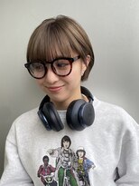 エアー 青山(AIR) 前髪あり耳掛け丸みボブコンパクトショート20代30代40代50代