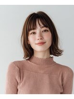 バグズ ヘアデザイン 桔梗が丘店(Baguz HAIR DESIGN)&nbsp;ナチュラル抜け感ボブ×シースルーバング