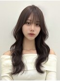 横浜ミディアム韓国レイヤーロングハッシュカットくびれヘア