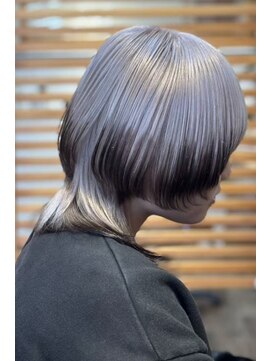 桃の木 ヘアー(桃の木 hair) エンドカラーホワイトブリーチ