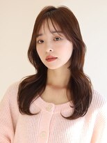 アース 溝の口店(HAIR&MAKE EARTH)&nbsp;艶感丸みワンカールシースルーバングエアリーカール大人美人