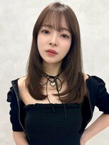 エジョン 三鷹店(Aejon)&nbsp;三鷹吉祥寺ミディアムレイヤーバーガンディネイビーモーブ