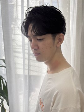 サクラ 岐阜(SAKURA) 癖を活かしたセンターパート/岐阜メンズカット/岐阜美容室