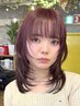 似合わせレイヤーカット+ブリーチなしWカラー+TR