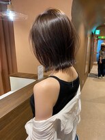 サボ 栄店(sabo) レイヤーボブ × ミディアム × ココアブラウン
