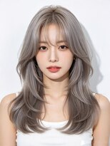 エイチ ウルフカット 大阪梅田(811)&nbsp;アンブレラカラー外ハネボブウルフボブグラデーションカラー50代