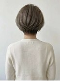 ☆前髪あり耳掛け丸みくびれ大人ショートボブ30代40代50代☆
