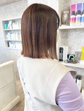 キャアリー(Caary) 福山市Caary髪質改善ストレートナチュラル縮毛矯正外ハネボブ