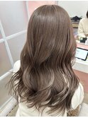 【透明感】ブリーチなしダブルカラー　ベージュ