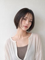 レセ 南柏店(Laissez)&nbsp;シースルーバング/ボブ/ダークアッシュ/大人かわいい/髪質改善