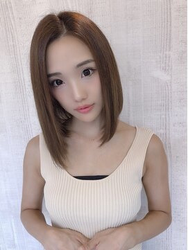 ヘアー アンド ビューティー ザ エフ 西尾店(Hair Beauty the F) 【the F 】大人かわいいワンレンロブ♪