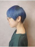 マッシュショート×スーパーブルー