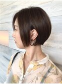 小顔/ナチュラル/ストレート/ミニボブ/大人可愛い/20代30代40代