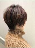 【unolog藤波】お洒落ママショート×デジタルパーマ×面長カバー
