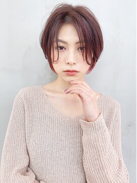 アイティー バイ アルバム 中野店(IT by ALBUM) ハンサムショート_オリーブカラーハイライトカラー_47345