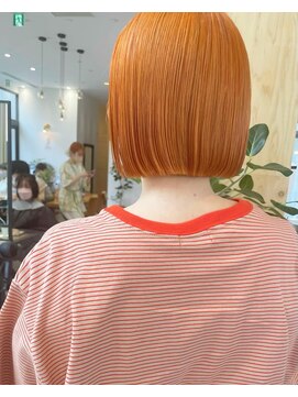 ビューオオサカ(VIEW OSAKA) オレンジカラー！ボブでイメチェン！担当渚