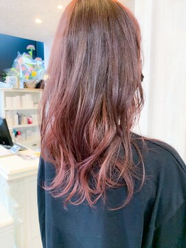 キャアリー(Caary) 福山美容院イルミナカラー人気Caaryピンクカラー/コーラルピンク