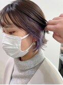 ショートボブ/アイスラベンダー/イヤリングカラー/SY445