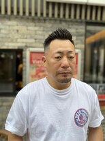 日本橋スパイキーフェードショート　中央区バーバースタイル