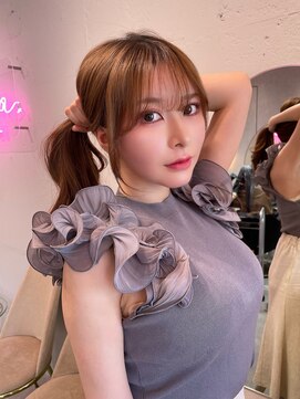 ルームバイシー 新宿(Loom. by Sea) 【Loom.林】結んでも可愛いお顔まわり/似合わせカット