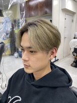 モッズヘアメン 名護大東店(mod's hair men)&nbsp;ハイトーンモテ髪センターパートマッシュヘアb