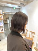 ブリーチなしのインナーカラーと切りっぱなしボブ☆