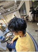 癖毛を活かしたウルフカット
