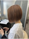 ハイトーンベージュ☆ぱつっとボブ