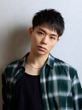 ララルーモ 渋谷公園通り店(LaLarOomo) ブルーアッシュ×ナチュラルダウンバング