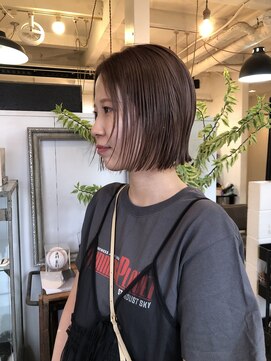 デンヘアデザイン(DEN hair design) bobとピンクベージュ