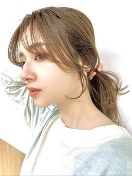 サンド ミュウ 横浜店(sand mieu) ボブディオリーブベージュ髪質改善縮毛矯正フェイスレイヤー