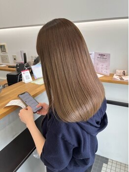 シキ サカイテン(SHIKI)の写真/クセやうねりに悩む人には髪質改善ストレートがオススメ☆自然な仕上がりで、毛先まで柔らかなスタイルに♪