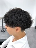 guest snap 刈り上げ前下がりマッシュ×波巻きパーマ