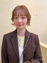 スニュウ(snuw)&nbsp;ショートボブ/パーマ風/ベージュカラー