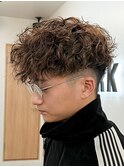 スペインカールスパイラルパーマツイストパーマフェード短髪