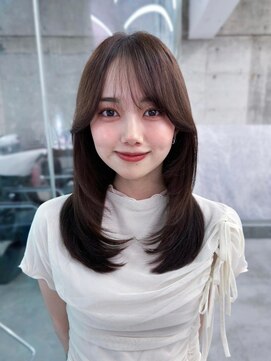 フィヴェント(Fivent) 美髪韓国レイヤーイメチェン似合わせワイドバング小顔レイヤー