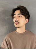 【大村指名】メンズカットニュアンスパーマ大人男性