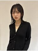 顔周りレイヤー レイヤーカット ミディアム 大須