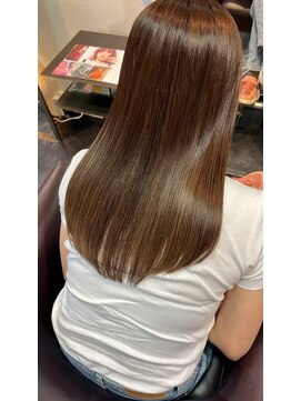 サラジュ 西宮北口店(SARAJU) #ブラウンベージュ　#髪質改善　#透明感カラー