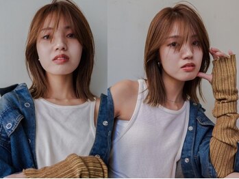 ファルファラ(farfara)の写真/似合わせレイヤーカット&ブリーチなし透明感カラー,実力派Stylistがあなたの魅力を引き出すデザイン提案！