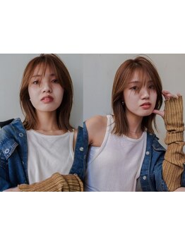 似合わせレイヤーカット&ブリーチなし透明感カラー,実力派Stylistがあなたの魅力を引き出すデザイン提案！