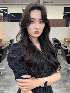 オズ 郡山駅前店(OZ) 透明感グレージュロング 透明感オリーブミディアム