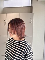 エイト 沖縄豊崎店(EIGHT toyosaki)&nbsp;【EIGHT豊崎】お客様スタイル_ チェリーブラウンで軽やかボブ