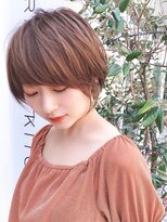 セイドット オモテサンドウ(Say. omotesando) Say.ショートボブひし形ショートレイヤーコーラルオレンジ表参道