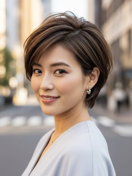 レヴィア(REVIA) 白髪ぼかしハイライトブリーチミルクティーベージュ